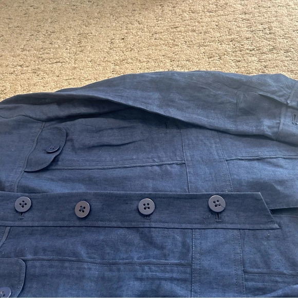 Coldwater Creek 100 percent linen blazer  6P - Picture 4 of 14